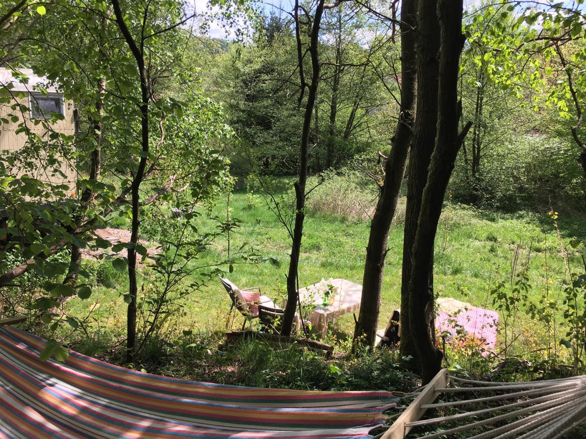 Kuscheliger Zirkuswagen Im Wildgarten Витценхаузен Екстериор снимка