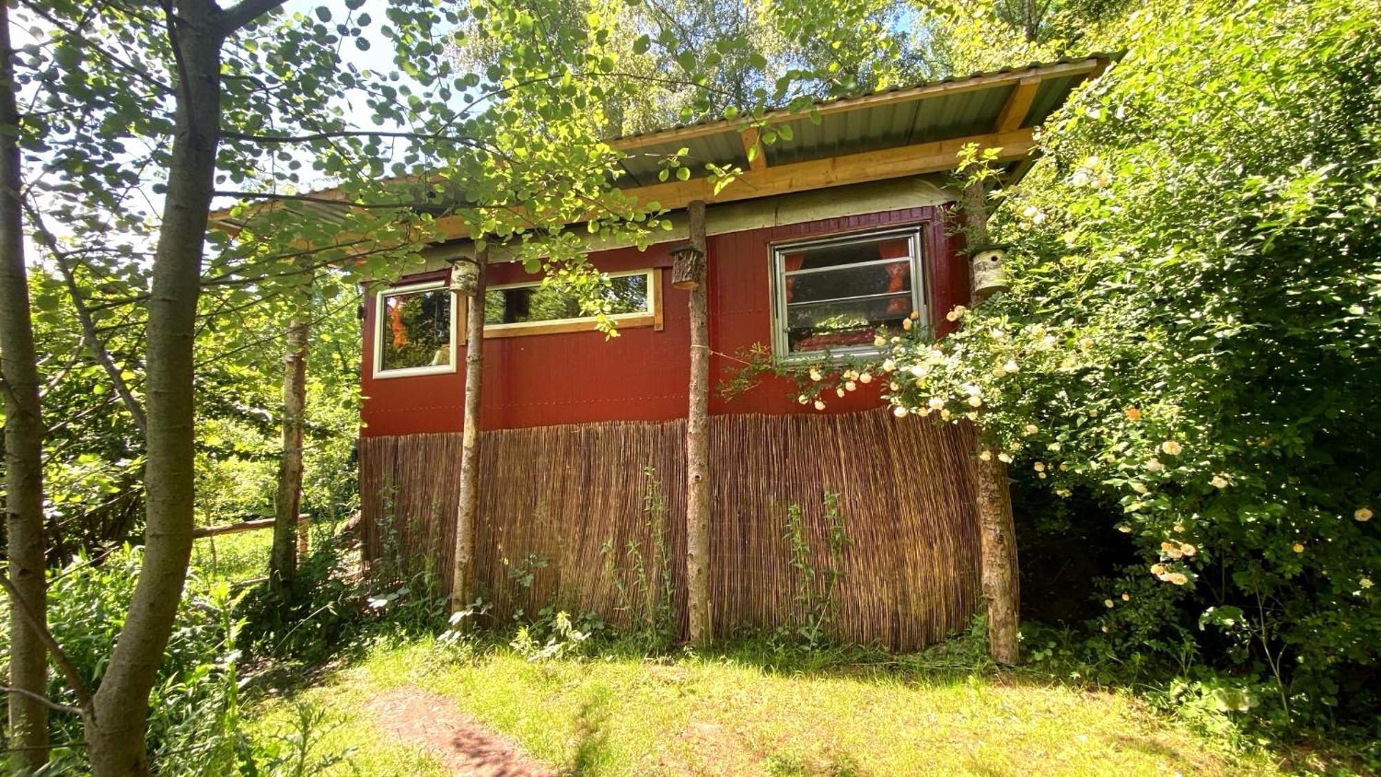 Kuscheliger Zirkuswagen Im Wildgarten Витценхаузен Екстериор снимка
